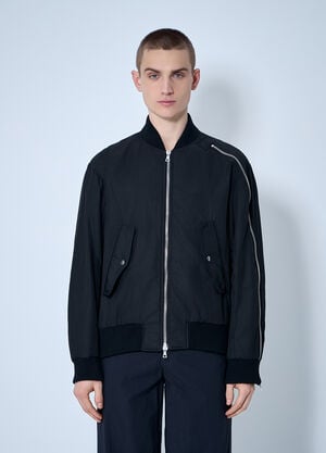 Dries Van Noten Nylon Bomber Jacket Black dvn0160003