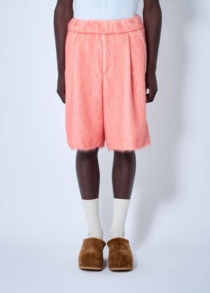 Dries Van Noten Brushed Wool Shorts Orange dvn0160004