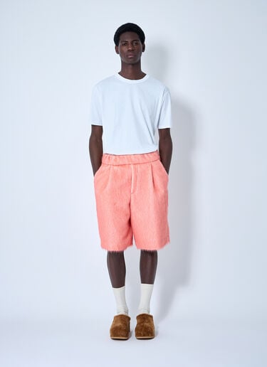 Dries Van Noten Brushed Wool Shorts Orange dvn0160004