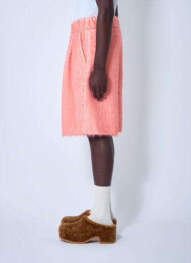 Dries Van Noten Brushed Wool Shorts Orange dvn0160004