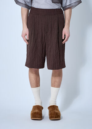 Dries Van Noten Crinkle Shorts Brown dvn0160017