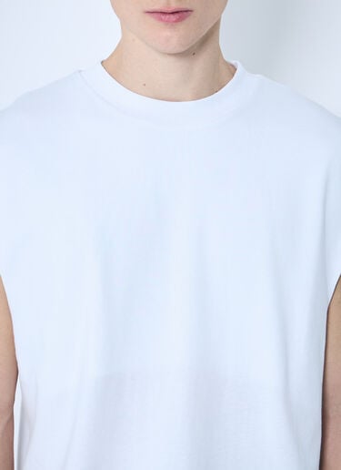 Dries Van Noten 드롭 숄더 티셔츠  화이트 dvn0160020