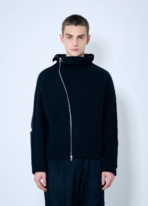 Dries Van Noten Metro Zip-Up Sweater Black dvn0160025
