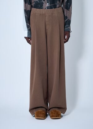 Dries Van Noten Cotton Pants Brown dvn0160026