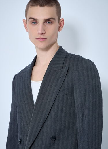 Crinkle Blazer Dries Van Noten Crinkle Blazer Navy dvn0160028