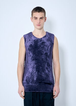 Dries Van Noten Fluffy Knit Top Purple dvn0160029
