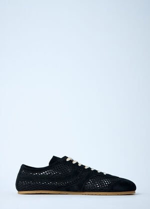 Dries Van Noten Mesh Low-Top Sneakers Black dvn0160033