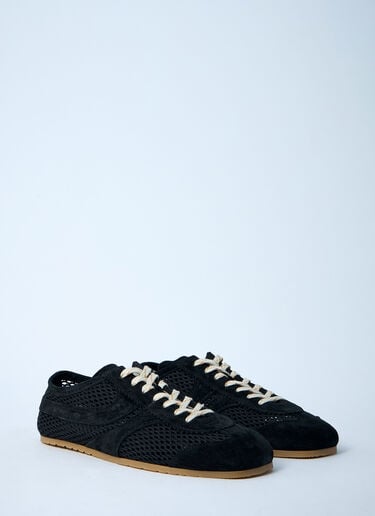 메쉬 로우탑 스니커즈 Dries Van Noten 메쉬 로우탑 스니커즈 블랙 dvn0160033