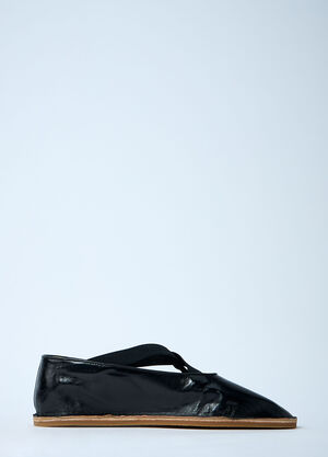 Dries Van Noten Leather Slip-On Shoes Black dvn0160035