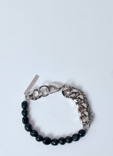 Dries Van Noten 비즈와 체인 팔찌 블랙 dvn0160039
