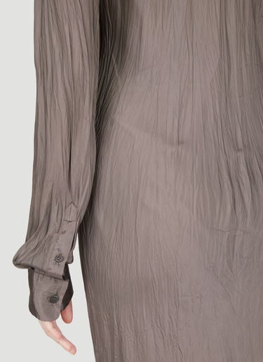 Long Shirt Dress Dries Van Noten Long Shirt Dress Brown dvn0254017