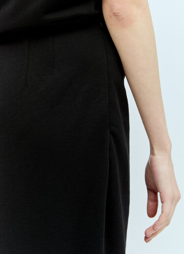 Cotton Midi Skirt Dries Van Noten Cotton Midi Skirt Black dvn0256001