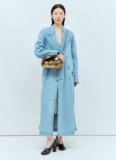 Denim Trench Coat Dries Van Noten Denim Trench Coat Blue dvn0256032