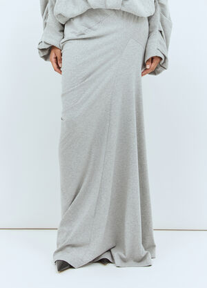 Dries Van Noten Jersey Maxi Skirt Grey dvn0258005