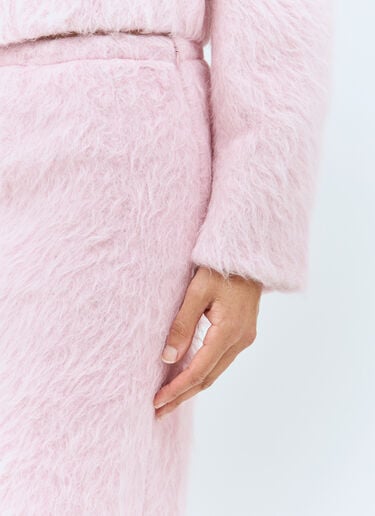 Fluffy Midi Skirt Dries Van Noten Fluffy Midi Skirt Pink dvn0258007