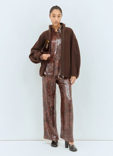 Dries Van Noten スパンコールシャツ レッド dvn0258017