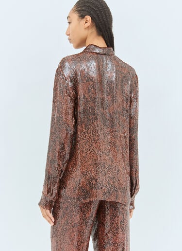 Dries Van Noten スパンコールシャツ レッド dvn0258017