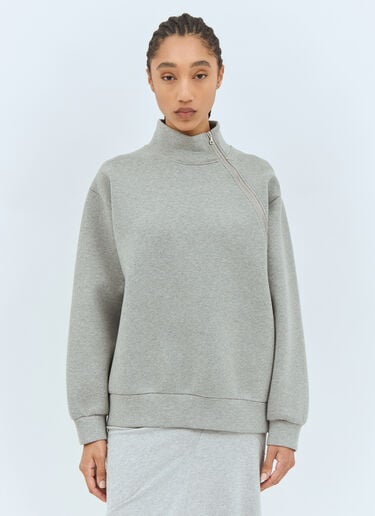サイドジップ スウェットシャツ Dries Van Noten サイドジップ スウェットシャツ グレー dvn0258019