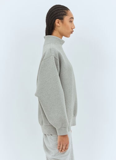 Dries Van Noten サイドジップ スウェットシャツ グレー dvn0258019