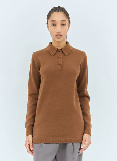 폴로 스웨터 Dries Van Noten 폴로 스웨터 브라운 dvn0258026