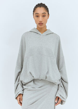 Dries Van Noten Balloon Hooded Sweatshirt Grey dvn0258028