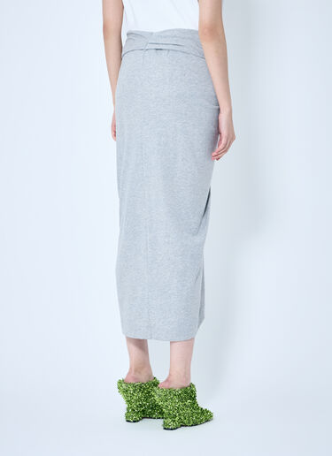 Herchive Knot Midi Skirt Dries Van Noten Herchive Knot Midi Skirt Grey dvn0258029