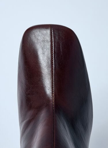 Leather Wedge Boots Dries Van Noten Leather Wedge Boots Brown dvn0258032
