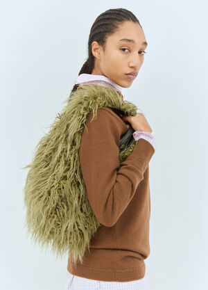 Dries Van Noten 毛绒托特包 绿色 dvn0258034