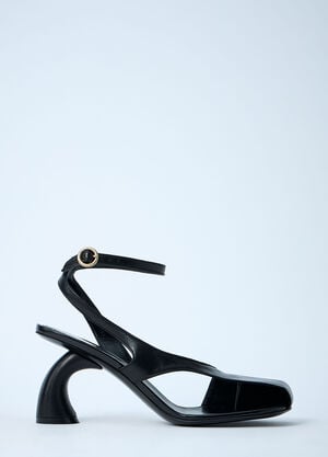 Dries Van Noten Leather Heels Black dvn0259001