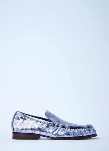 クロコエンボスローファー Dries Van Noten クロコエンボスローファー パープル dvn0259003