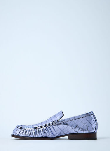 クロコエンボスローファー Dries Van Noten クロコエンボスローファー パープル dvn0259003