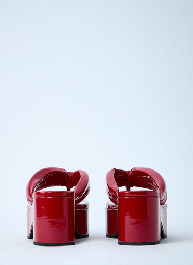 High-Shine Heeled Sandals Dries Van Noten High-Shine Heeled Sandals Red dvn0259004