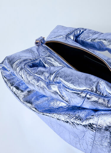 金属扭纹手提包 Dries Van Noten 金属扭纹手提包 紫色 dvn0259008