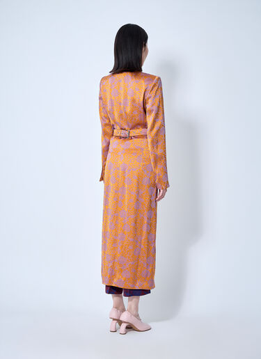 Dries Van Noten Embroidered Coat Orange dvn0260001