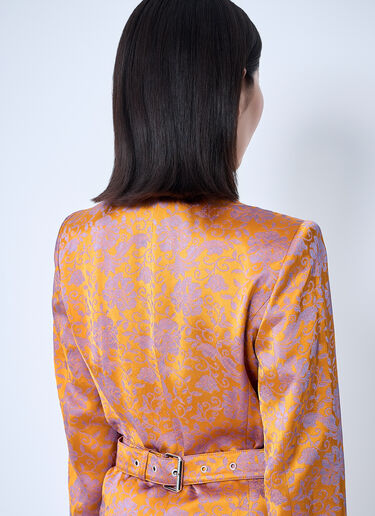Dries Van Noten Embroidered Coat Orange dvn0260001