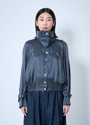 Dries Van Noten サテンボンバージャケット  ブラック dvn0260002