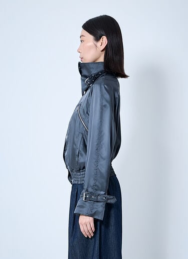 Dries Van Noten サテンボンバージャケット  ブラック dvn0260002