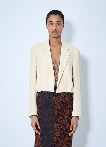 Dries Van Noten 短款单排扣西装外套 乳白色 dvn0260003