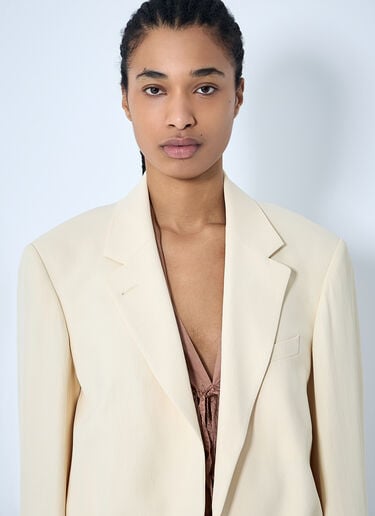 Dries Van Noten 短款单排扣西装外套 乳白色 dvn0260003