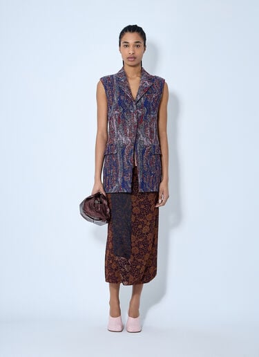 Textured Waistcoat Dries Van Noten Textured Waistcoat Purple dvn0260005