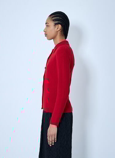 Dries Van Noten Rib Cardigan Red dvn0260020