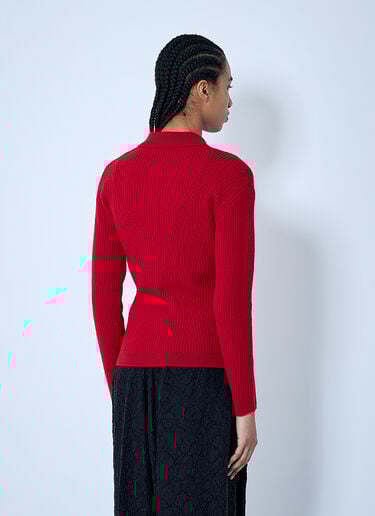 Dries Van Noten Rib Cardigan Red dvn0260020