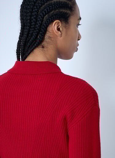 Dries Van Noten Rib Cardigan Red dvn0260020