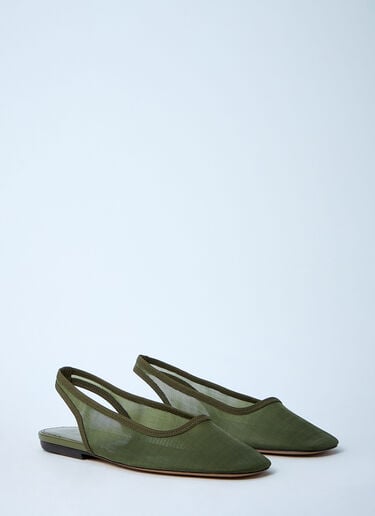Dries Van Noten メッシュスリッポンシューズ  カーキ dvn0260023