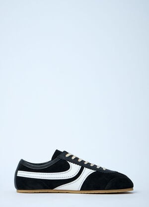 Dries Van Noten Suede Low-Top Sneakers Black dvn0260024