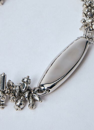 Embroidered Necklace Dries Van Noten Embroidered Necklace Silver dvn0260026