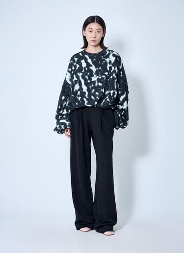 タイダイスウェットシャツ Dries Van Noten タイダイスウェットシャツ ブラック dvn0260030