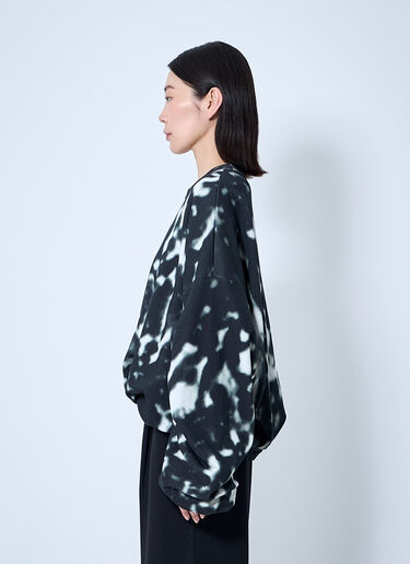 タイダイスウェットシャツ Dries Van Noten タイダイスウェットシャツ ブラック dvn0260030