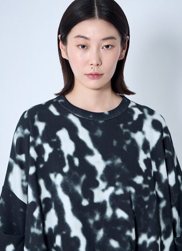 タイダイスウェットシャツ Dries Van Noten タイダイスウェットシャツ ブラック dvn0260030