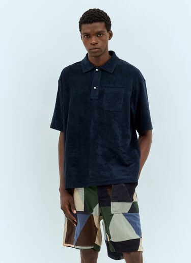 毛圈 Polo 衫 Engineered Garments 毛圈 Polo 衫 蓝色 egg0156005